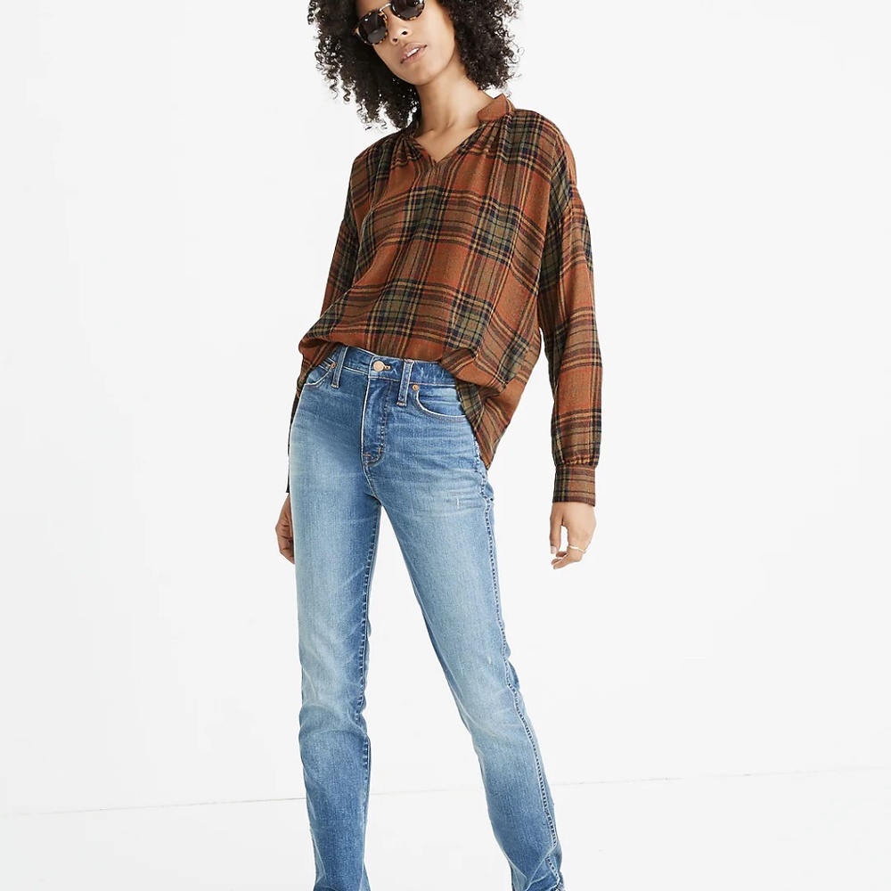 Highroad Popover Shirt in Brentford Plaid M